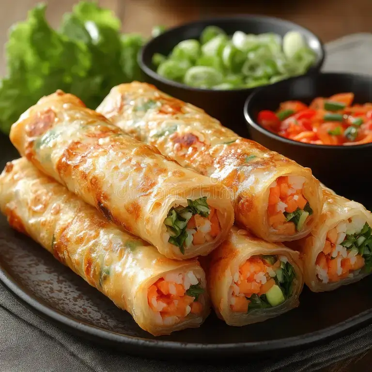 Frühlingsrollen Foto